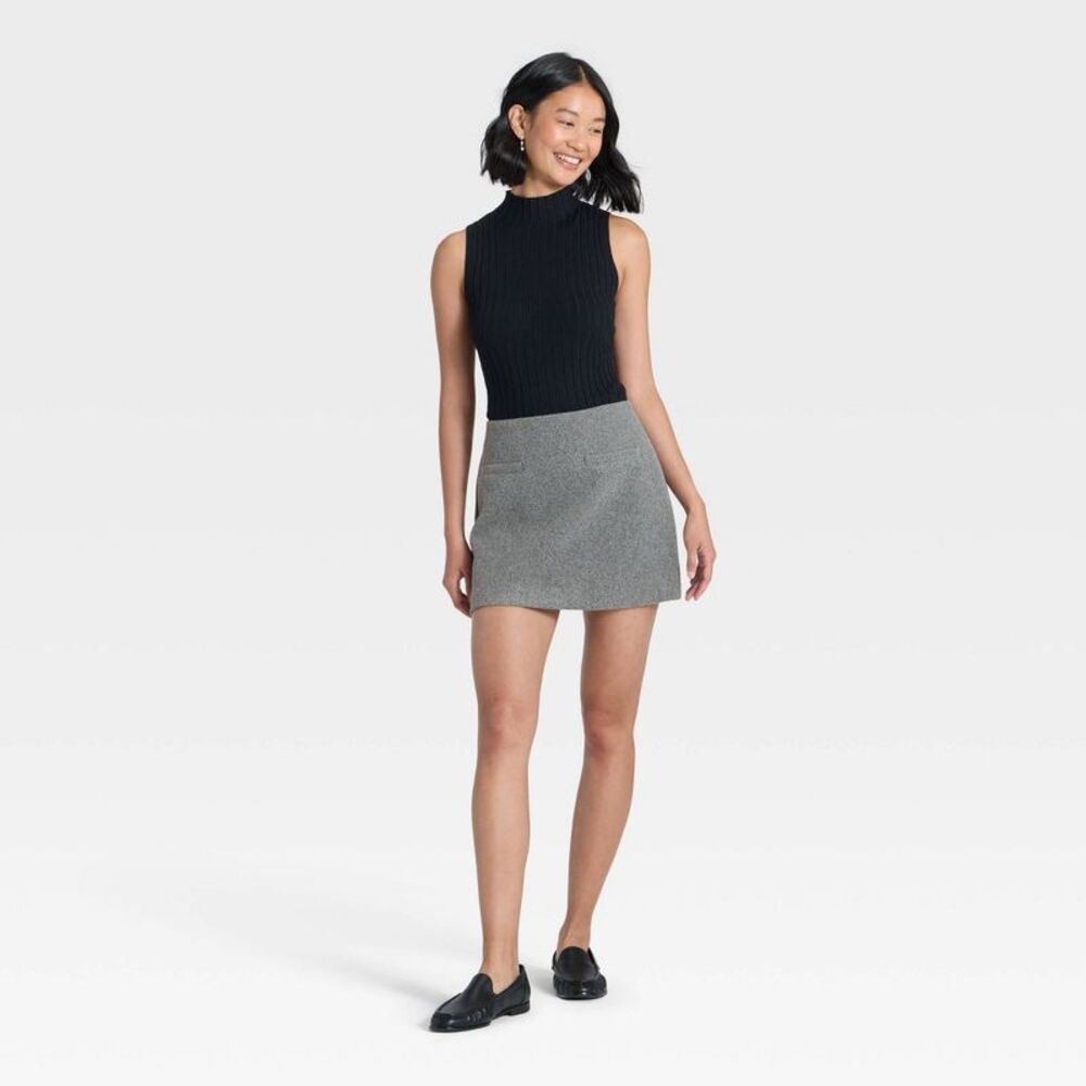 a new day Gray Mini Skort - Picture 3 of 4